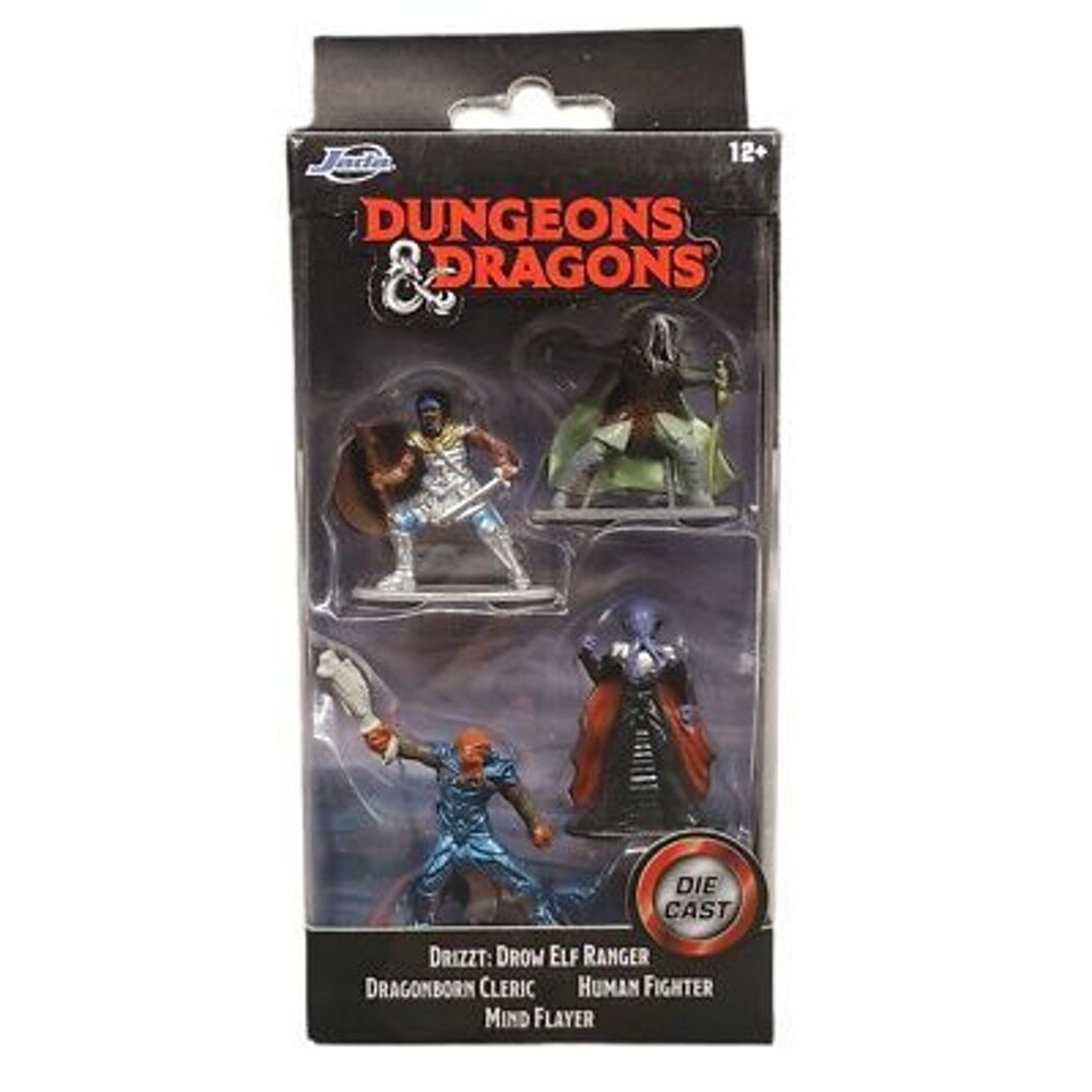 Jada Dungeons & Dragons Drizzt Dragonborn Cleric Human Fighter 4 Figure cast